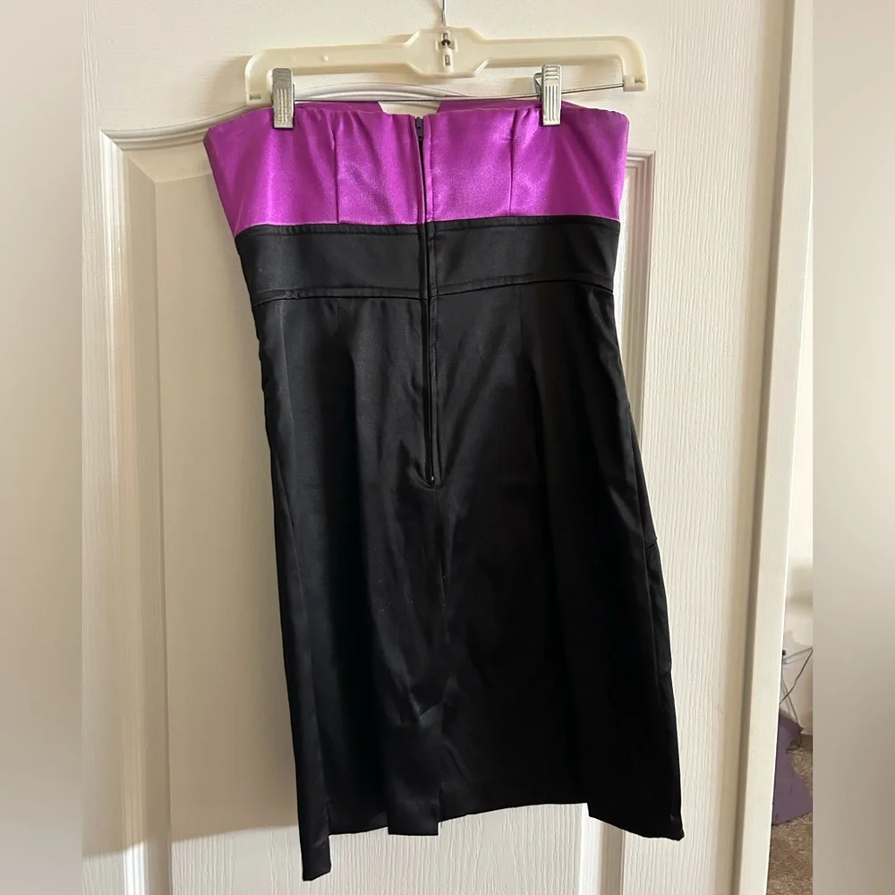 Black and Purple Teeze Me Dress - Picture 2 of 4